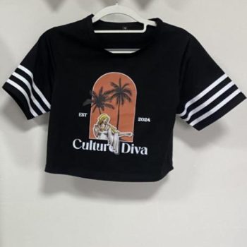 V-culture Crop Top TEE 1